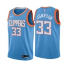 Women's Nike Los Angeles Clippers #33 Wesley Johnson Swingman Blue NBA Jersey - City Edition