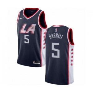 Women's Nike Los Angeles Clippers #5 Montrezl Harrell Swingman Navy Blue NBA Jersey - City Edition
