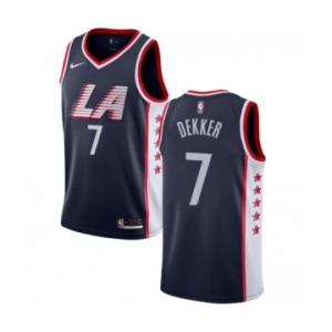 Women's Nike Los Angeles Clippers #7 Sam Dekker Swingman Navy Blue NBA Jersey - City Edition