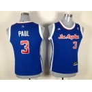 women nba jerseys los angeles clippers #3 paul blue