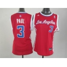 women nba jerseys los angeles clippers #3 paul red