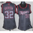 women nba los angeles clippers #32 griffin black-grey[2012]