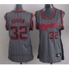 women nba los angeles clippers #32 griffin grey[static fashion swingman]