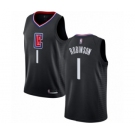 Youth Los Angeles Clippers #1 Jerome Robinson Swingman Black Basketball Jersey Statement Edition