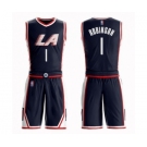 Youth Los Angeles Clippers #1 Jerome Robinson Swingman Navy Blue Basketball Suit Jersey - City Edition