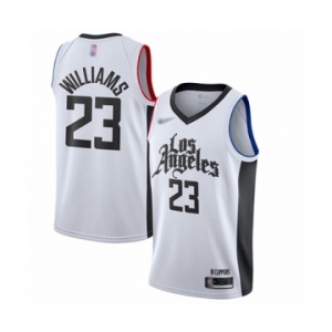 Youth Los Angeles Clippers #23 Lou Williams Swingman White Basketball Jersey - 2019-20 City Edition