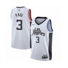 Youth Los Angeles Clippers #3 Chris Paul Swingman White Basketball Jersey - 2019-20 City Edition