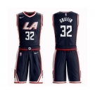 Youth Los Angeles Clippers #32 Blake Griffin Swingman Navy Blue Basketball Suit Jersey - City Edition