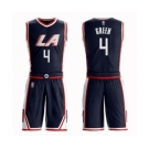 Youth Los Angeles Clippers #4 JaMychal Green Swingman Navy Blue Basketball Suit Jersey - City Edition