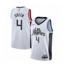 Youth Los Angeles Clippers #4 JaMychal Green Swingman White Basketball Jersey - 2019-20 City Edition