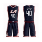 Youth Los Angeles Clippers #40 Ivica Zubac Swingman Navy Blue Basketball Suit Jersey - City Edition