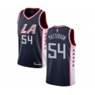 Youth Los Angeles Clippers #54 Patrick Patterson Swingman Navy Blue Basketball Jersey - City Edition