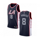 Youth Los Angeles Clippers #8 Moe Harkless Swingman Navy Blue Basketball Jersey - City Edition