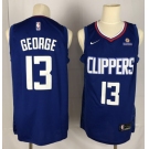 Youth Nike Los Angeles Clippers #13 paul george Swingman Blue NBA Jersey - Icon Edition