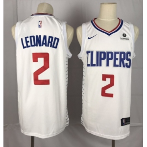 Youth Nike Los Angeles Clippers #2 Kawhi Leonard Swingman White NBA Jersey - Association Editionn