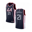 Youth Nike Los Angeles Clippers #21 Patrick Beverley Swingman Navy Blue NBA Jersey - City Edition