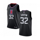 Youth Nike Los Angeles Clippers #32 Blake Griffin Authentic Black Alternate NBA Jersey Statement Edition