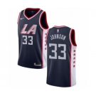 Youth Nike Los Angeles Clippers #33 Wesley Johnson Swingman Navy Blue NBA Jersey - City Edition