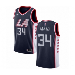 Youth Nike Los Angeles Clippers #34 Tobias Harris Swingman Navy Blue NBA Jersey - City Edition