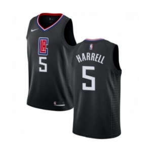 Youth Nike Los Angeles Clippers #5 Montrezl Harrell Swingman Black NBA Jersey Statement Edition