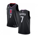 Youth Nike Los Angeles Clippers #7 Sam Dekker Swingman Black Alternate NBA Jersey Statement Edition