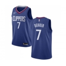 Youth Nike Los Angeles Clippers #7 Sam Dekker Swingman Blue Road NBA Jersey - Icon Edition
