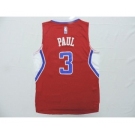 youth nba los angeles clippers #3 paul red