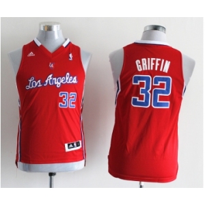 youth nba los angeles clippers #32 griffin red(revolution 30 swingman)