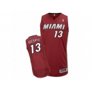 Men Adidas Miami Heat #13 Edrice Adebayo Authentic Red Alternate NBA Jersey