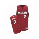 Men Adidas Miami Heat #9 Kelly Olynyk Swingman Red Alternate NBA Jersey