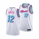 Men Miami Heat #12 Dru Smith White 2024-25 City Edition Stitched Basketball Jersey