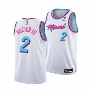 Men Miami Heat #2 Terry Rozier White 2024-25 City Edition Stitched Basketball Jersey