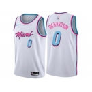 Men Nike Miami Heat #0 Josh Richardson Authentic White NBA Jersey - City Edition