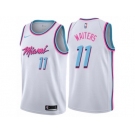 Men Nike Miami Heat #11 Dion Waiters Authentic White NBA Jersey - City Edition