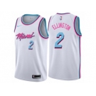 Men Nike Miami Heat #2 Wayne Ellington Authentic White NBA Jersey - City Edition