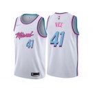 Men Nike Miami Heat #41 Glen Rice Authentic White NBA Jersey - City Edition