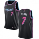 Men Nike Miami Heat #7 Kyle Lowry Black NBA Swingman City Edition 2018 19 Jersey