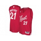 Men's Adidas Miami Heat #21 Hassan Whiteside Authentic Red 2016-2017 Christmas Day NBA Jersey