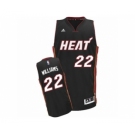 Men's Adidas Miami Heat #22 Derrick Williams Swingman Black Road NBA Jersey