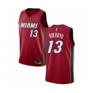 Men's Heat #13 Bam Adebayo Red Basketball Swingman Statement Edition Jersey