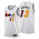 Men's Miami Heat #13 Bam Adebayo 2022-23 White City Edition Stitched Jersey