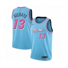 Men's Miami Heat #13 Edrice Adebayo Authentic Blue Basketball Jersey - 2019-20 City Edition