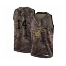 Men's Miami Heat #14 Tyler Herro Swingman Camo Realtree Collection Basketball Jersey