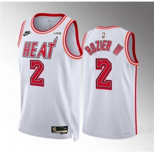 Men's Miami Heat #2 Terry Rozier III White Classic Edition Stitched Basketball Jersey