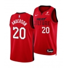 Men's Miami Heat #20 Kyle Anderson Red 2025 City Edition Stitched Basketball Jersey