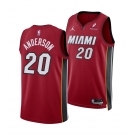 Men's Miami Heat #20 Kyle Anderson Red 2025 Statement Edition Swingman Stitched Basketball Jersey