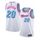 Men's Miami Heat #20 Kyle Anderson White 2025 City Edition Stitched Basketball Jersey