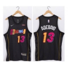 Men's Miami Heat 2021-22 City Edition #13 Bam Adebayo Black Stitched Basketball Jersey