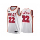 Men's Miami Heat #22 Jimmy Butler White Classic Edition Stitched Basketball Jersey