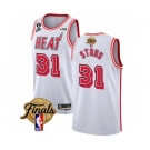 Men's Miami Heat #31 Max Strus White 2023 Finals Classic Edition With NO.6 Patch Stitched Basketball Jersey